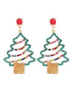 Still Hot New Cartoon Christmas Tree Earrings
