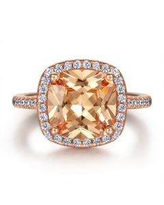 Silver Simple Personality Exaggerated Fashion Rose Gold Wedding Ring