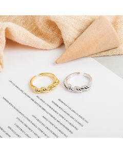 European And American Minimalist Irregular Winding Ring