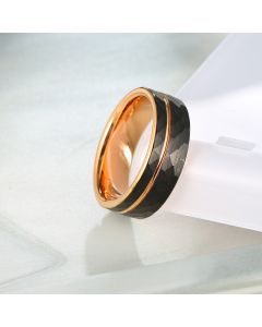 Fashion Hot Two-color Tungsten Steel Men's Ring
