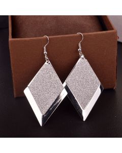 Creative Diamond Frosted Geometric Earrings