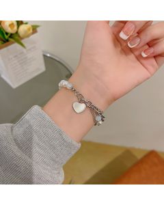 Cool Style Personalized Minority Design Sense Heart Bracelet Female