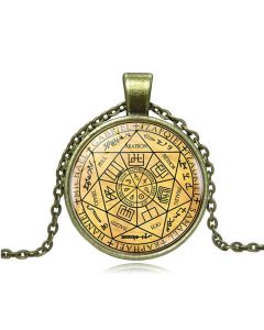 Angel Time Gem Pendant Necklace