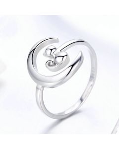 S925 Sterling Silver Simple And Fashionable Women's Ring