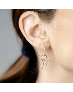 Fashion SUNFLOWER Temperament Earrings For Women