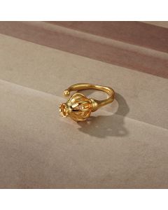 European And American Ring Female Lantern Inlaid Zircon Ring
