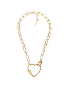 Gold necklace with mountaineering buckle