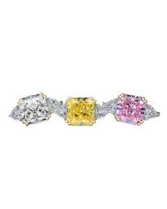 Synthetic High Carbon Diamond Ring S925 Silver