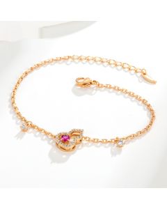 Alloy Gold Plated Fashion Trendy Simple Ins Small Calabash Bracelet