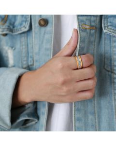 Tungsten Steel Embossed Ring 8mm Ring Metal Jewelry