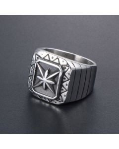 Cross Men's And Women's Titanium Steel Maple Leaf Ring