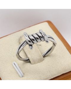 Personality Retro Screw Men's Titanium Steel Ring