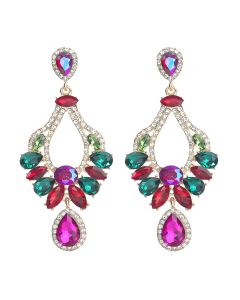 Alloy Diamond Geometric Earrings Earrings Female European And American Earrings