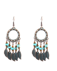 Handmade beaded tassel earrings