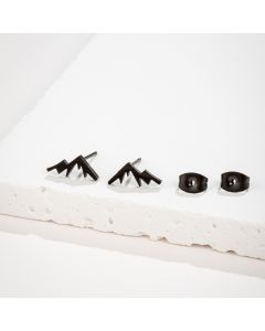 Stainless Steel Snow Mountain Mountain Stud Earrings Personality