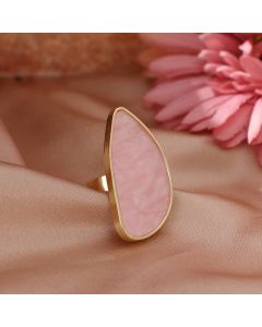 Ins Wind Irregular Agate Resin Ring Adjustable