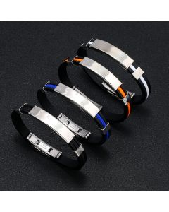 Titanium Steel Silicone Bracelet Stainless Steel