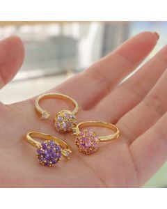 Good Luck Comes Ring Opening Adjustable Rotation Female Korean Student Minimalist Gift