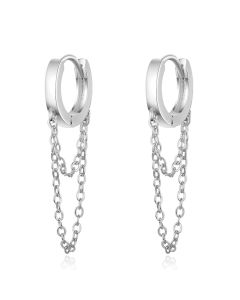 Double chain earrings earrings