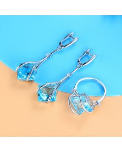 Ins Fashion European Inlaid Zircon Set