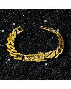 Hip Hop Religious St Jude Statue Accessories Glossy Rhombus Bracelet