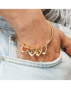 Stainless Steel Bracelet With Diamond