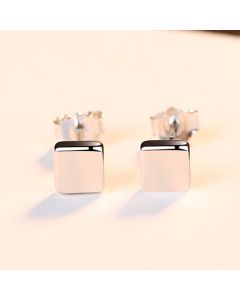 Geometric Earrings, Square, Simple And  White-collar Commuter Earrings