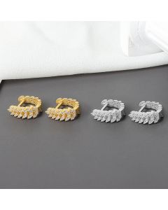 Light Luxury Wheat Ear Earrings Cold Wind Golden Earrings