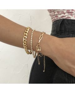 Hip-hop Punk Style Jewelry Simple Bracelet New Set