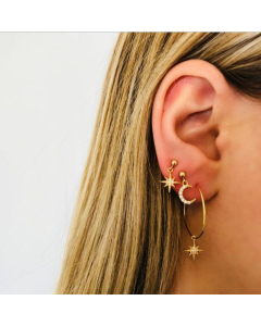 Star Moon Earrings
