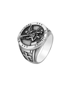 Holy War Angel Men's Titanium Steel Ring