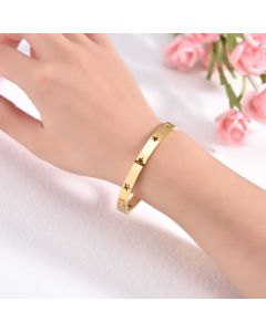 Fashion Men's And Women's Hollow Pentagram Bracelet Titanium Steel