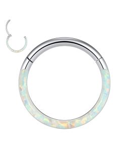 Stainless Steel Real Opal Piercing Jewelry Nose Ring Nose Ring Multifunctional Earrings
