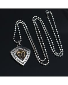Silver-plated Necklace Men's Pendant Retro Personality Trident
