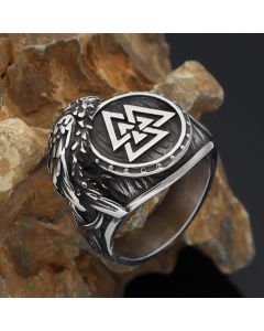 Jewelry Stainless Steel Titanium Steel Norwegian Viking Ring