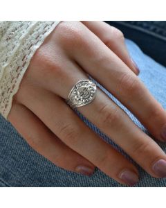 Fashion Creativity Hot Sale Alloy Sun Pattern Ring Jewelry