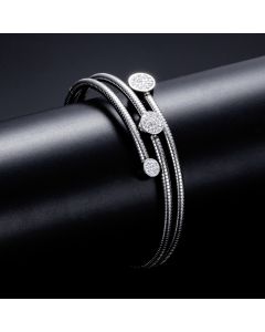 Steel Fish Hook Shape Figure 8 Titanium Steel Bracelet Stainless Steel Jewelry