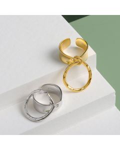 French Design Fashion Personality Irregular Glossy Ring
