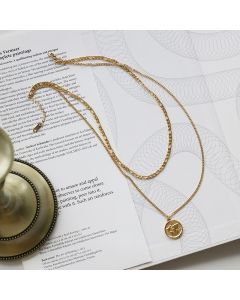 Planet Figaro Earth Double Necklace Set