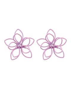 Retro Personality Hollow Petal Earrings