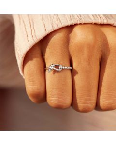Women's Jewelry S925 Sterling Silver Knotted Ring