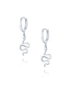 S925 Animal Snake Earrings European And American Trend INS Style Creative Simple Earrings