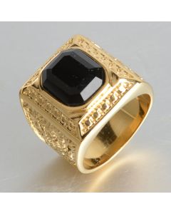 Fashion Titanium Steel Casting Texture Ring