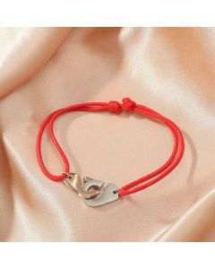 Stainless Steel Handcuffs Bracelets Adjustable Rope Men'S And Women'S Bracelets