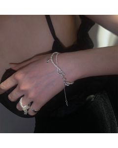 Double-layer Starry Pearl Bracelet For Girls