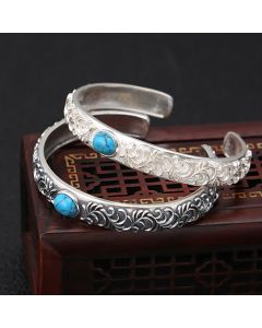 Thai Silver Vintage Vine Bracelet Personality Male And Female Vine Flower Bracelet