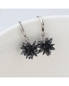 Snowflake pendant earrings