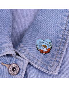 Fashionable And Simple Cartoon Love Dog Copper Brooch
