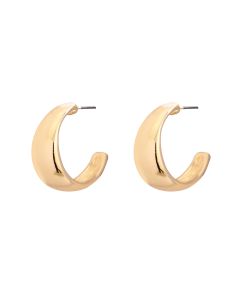 Alloy Metal C Type Stud Earrings