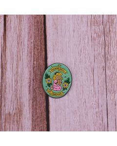 Praying Girl Brooch Cute Spiritual Power Badge